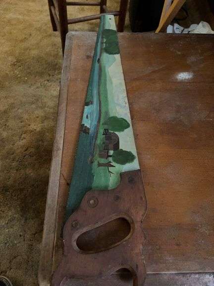 Hand Painted Saw image