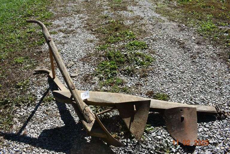 Vintage Plow and 2 Plow Points image