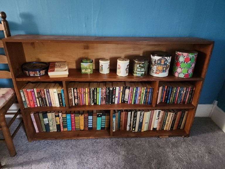 Shelf 60"x10"x36" and Contents - Books, Tins image