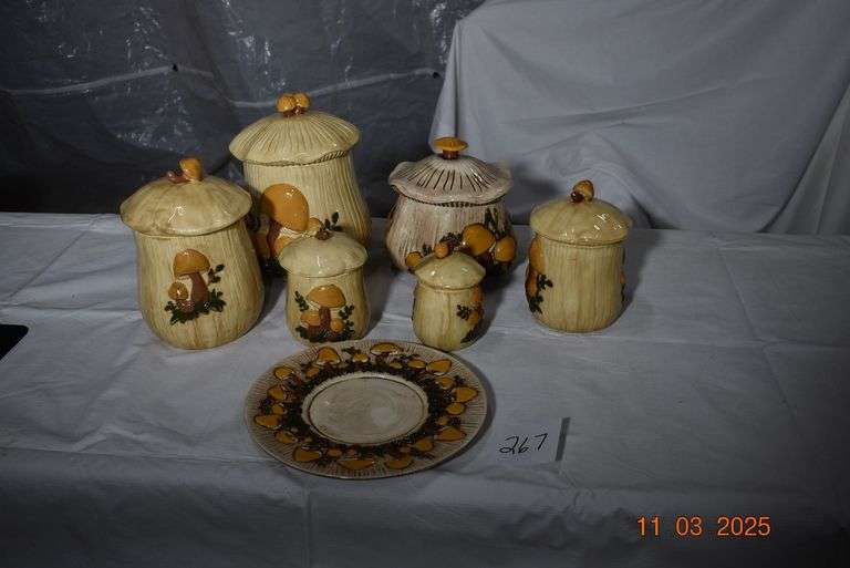 Canister Set, Cookie Jar and Platter image