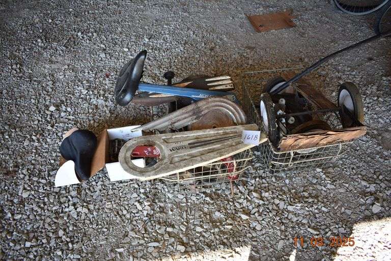 Assortment of Bike and Wagon Parts image