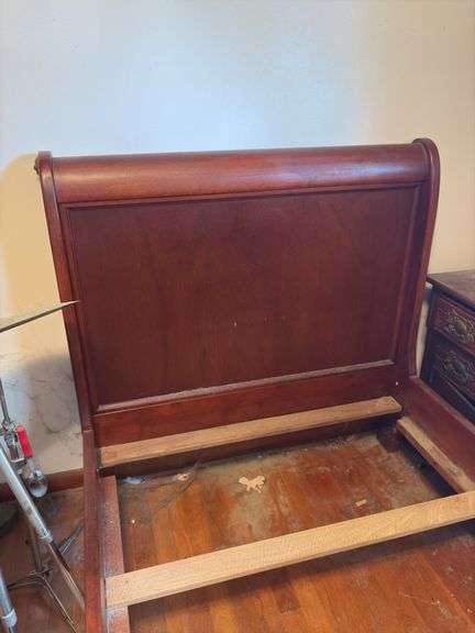 Sleigh Style Bed Frame - 40”W x 77”L