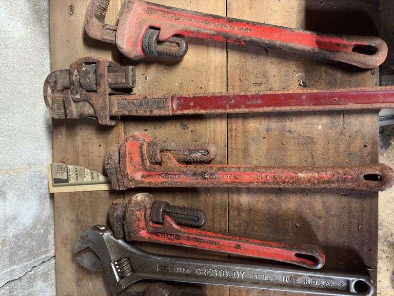Group of Assorted Pipe Wrenches