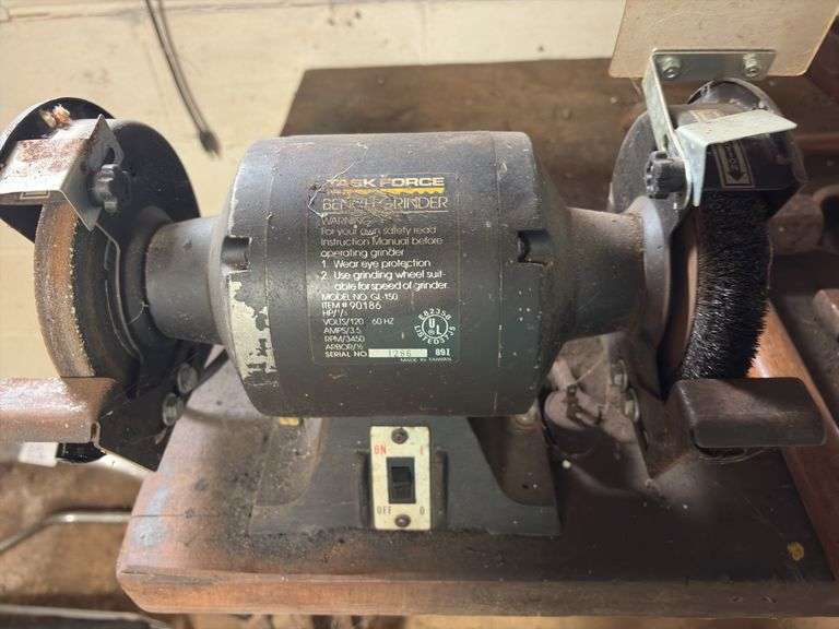 Bench Grinder - buyer MUST bring tools to remove