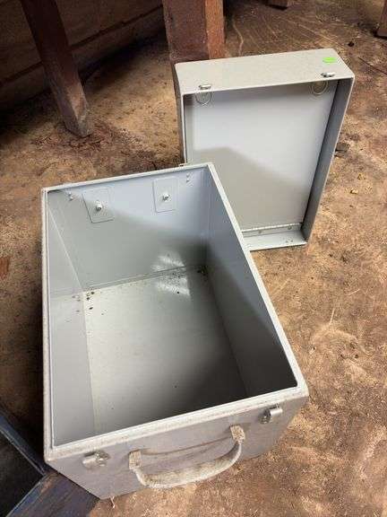 Vintage Lunch Box and file box