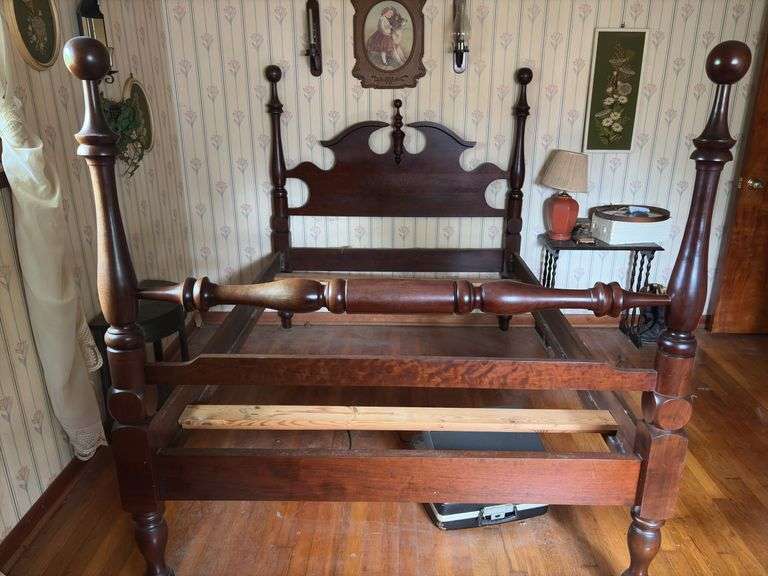 4 post Bed frame - 55”W x 78”L