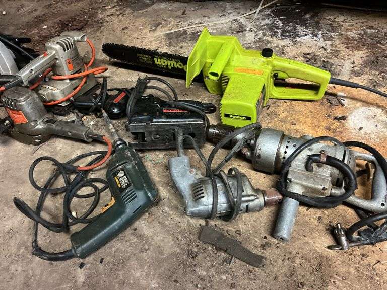 Assorted Electric Power Tools