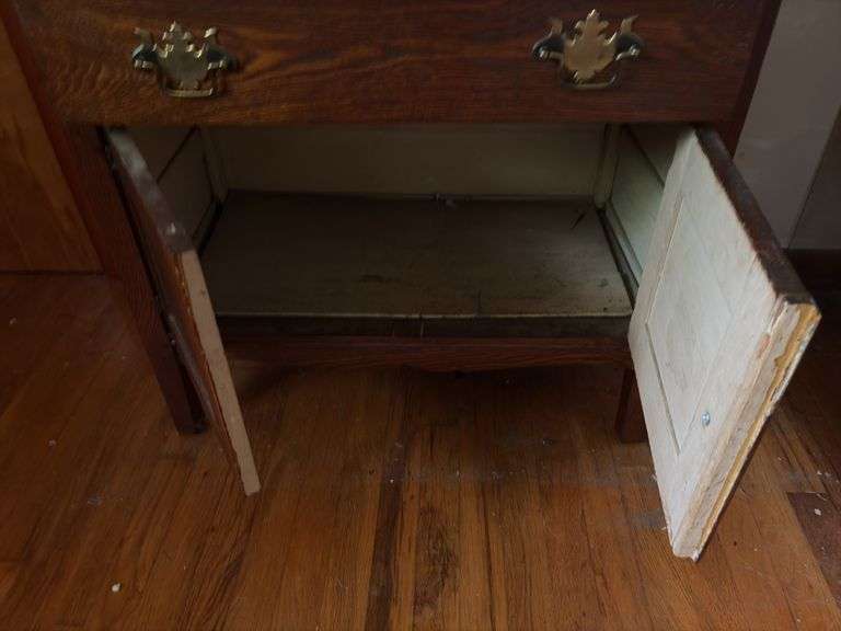 Small Side Table with Contents