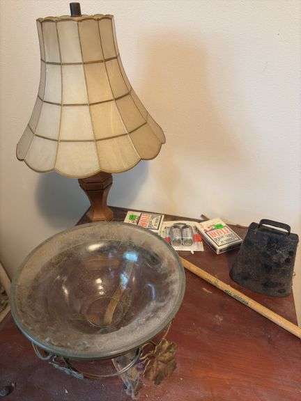 Small Side Table with Contents
