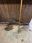 Log chain ice tong ruler