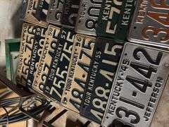 Assorted Antique License Plates