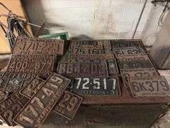 Antique Kentucky License Plates - 1925-1942