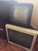3 drawer dresser and 2 TVs