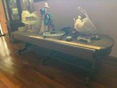 Coffee Table 64”x20”x16 with contents