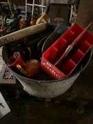 Trunk and tub with contents