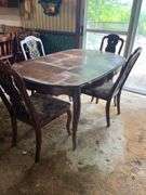 Kitchen Table with Four Chairs 60”x39”x30”