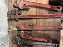 Group of Assorted Pipe Wrenches