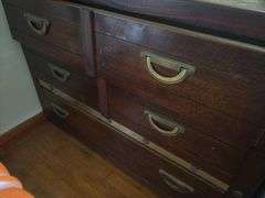3 drawer dresser and 2 TVs