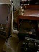 Movie projector and miscellaneous chairs and furniture