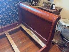 Sleigh Style Bed Frame - 40”W x 77”L