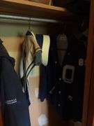 Contents of Closet - sporting goods, clothes, misc