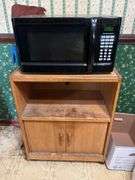 Microwave and Cart