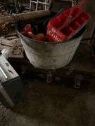 Trunk and tub with contents
