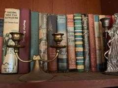 Vintage Books and Contents of Bookshelf