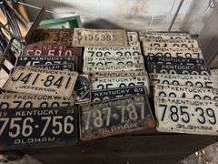 Antique Kentucky License Plates - early 60s