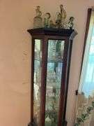 Contents of Cabinet - Assorted Glassware Figurines - Cabinet NOT included
