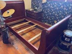 Sleigh Style Bed Frame - 40”W x 77”L