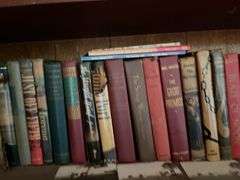 Vintage Books and Contents of Bookshelf