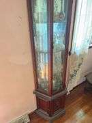 Lighted Display Cabinet -  26”x11”x72” - contents NOT included