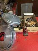 IH Louisville cast iron soldier figurines and hub caps