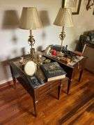 Pair of End Tables and Contents