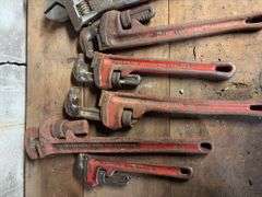 Group of Assorted Pipe Wrenches