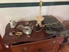 Small Side Table with Contents