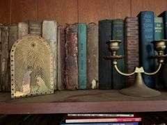 Vintage Books and Contents of Bookshelf