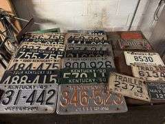 Assorted Antique License Plates