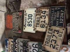Assorted Antique License Plates