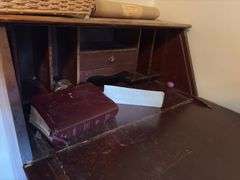 Secretary Desk with Contents - 28”W x 41”H x 26”D