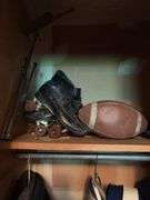 Contents of Closet - sporting goods, clothes, misc