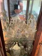 Contents of Cabinet - Assorted Glassware Figurines - Cabinet NOT included
