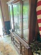 China Cabinet - 50”x15”x71 - contents NOT included