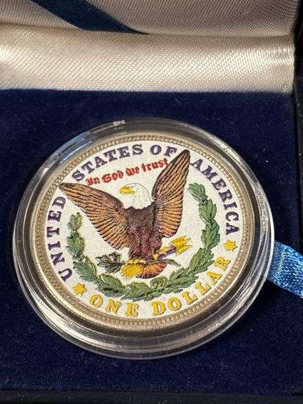 1921 Painted Morgan Dollar