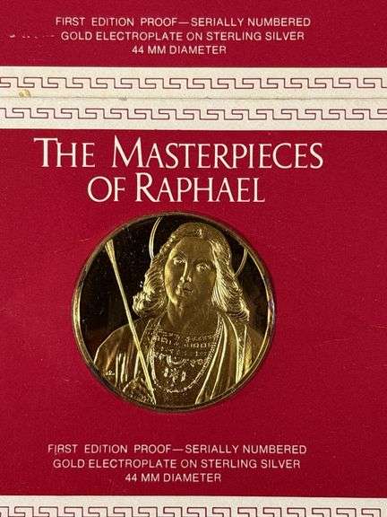 (4) Masterpieces of Raphael Sterling Silver Coins