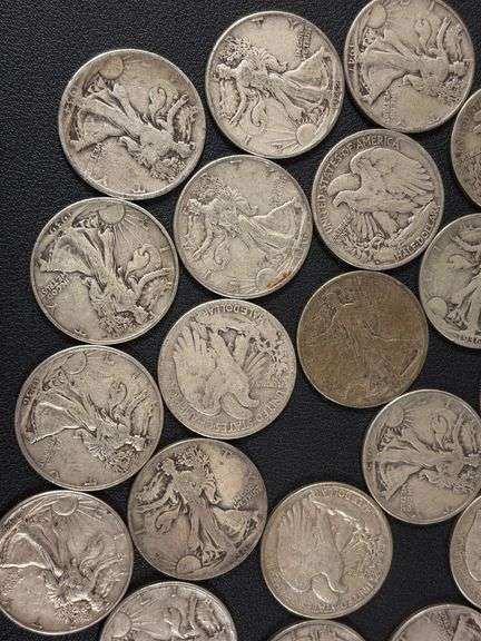 (30) Walking Liberty Half Dollars - various years