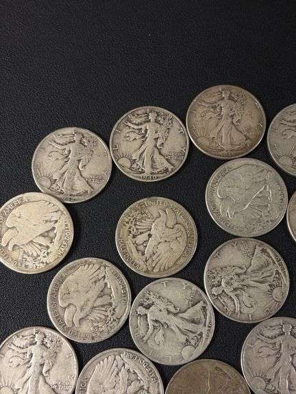 (30) Walking Liberty Half Dollars - various years