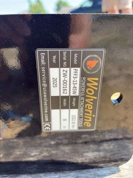 Wolverine Skid Steer Pallet Fork/Hay Spear Frame - SN ZW 00162