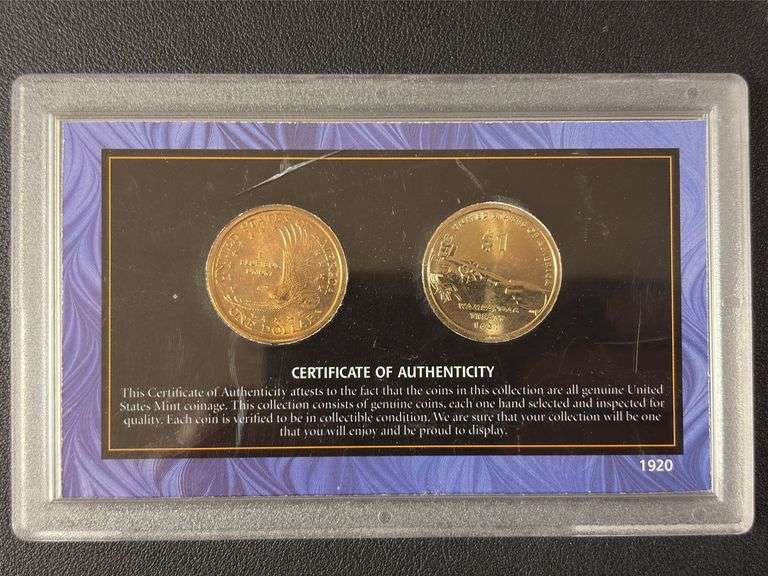2000 & 2001 First & Last Collection Sacagawea Dollars